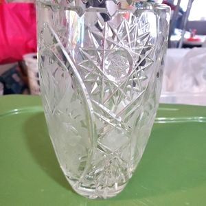 Large American Art Glass Brilliant Period Glass Vase12 ^ prime prime Tall